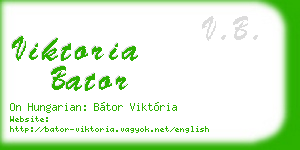 viktoria bator business card